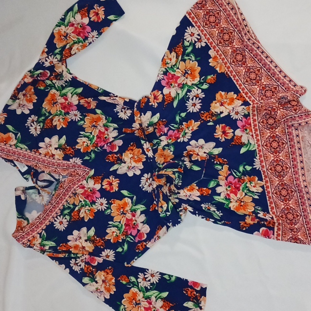 Floral Shorts Romper